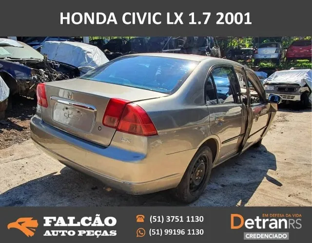 Honda civic lx 1.7 2004 em peças