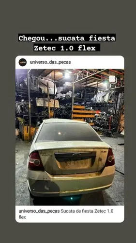 Sucata de fiesta Zetec Rocam 1.0 flex