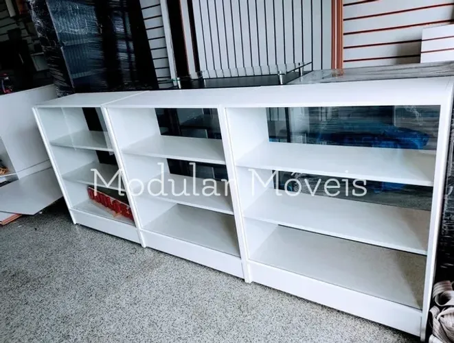 Kit 3 Balcões Vitrine Atendimento
