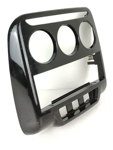 Moldura Central Painel Citroen C3 2013 2014 2015 2016 Preto 