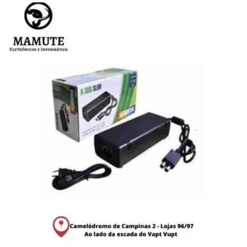 Fonte Para Xbox 360 Slim 2 Pinos Bivolt 110v 220v