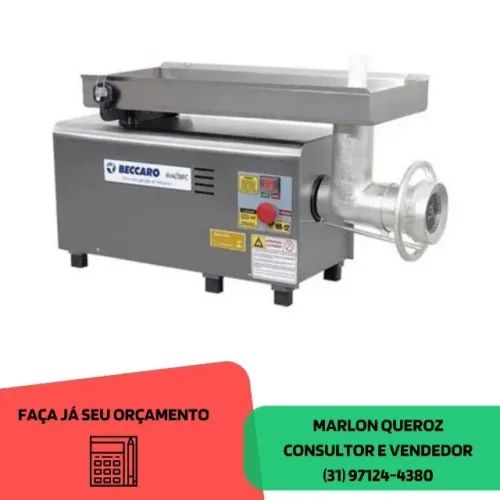 Moedor de Carne Boca 22 Beccaro Novo Inox