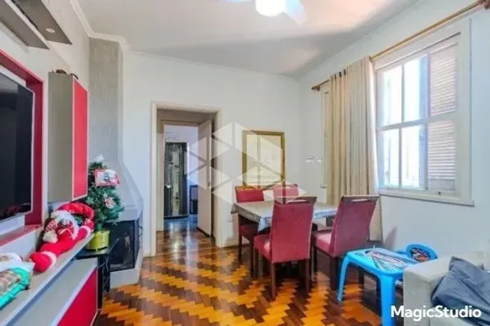 Apartamento semi-mobiliado 2 dormitórios com sacada no bairro São Geraldo/Poa.