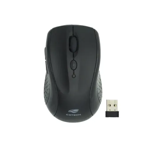 Mouse Sem Fio Bluetooth/USB C3Tech M-BT12BK 1.600DPI - WZetta