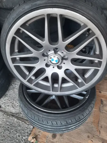 Roda aro 19 Breyton grafite com Pneu 215 35 19 Importado Vw Polo 5x100 jogo
