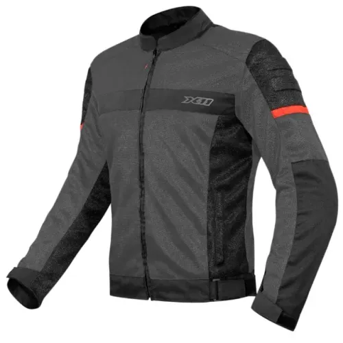 Jaqueta X11 Super Air Verão Ventilada Cinza Masculina Motociclista