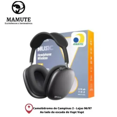 Fone De Ouvido Bluetooth Over-ear Mp3 Bluetooth 5.0 Hrebos
