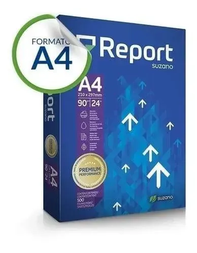 Papel Sulfite A4 Premium Report 90g/m² - Resma c/ 500 Folhas