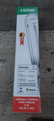 9 Lâmpadas de vapor de sódio 150w