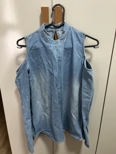 Camisa Jeans Feminina