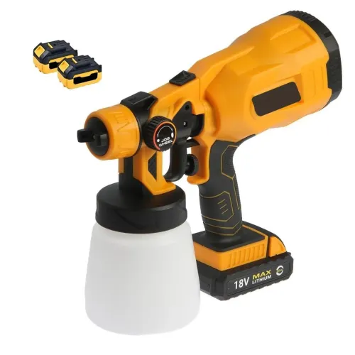 Pistola de pintura a bateria.