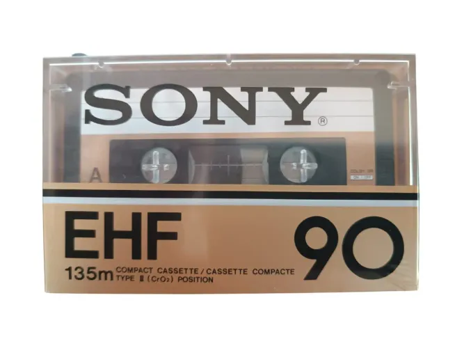 Fita Cassete Sony EHF 90 - 135m - tipo II (CrO2) - Novo