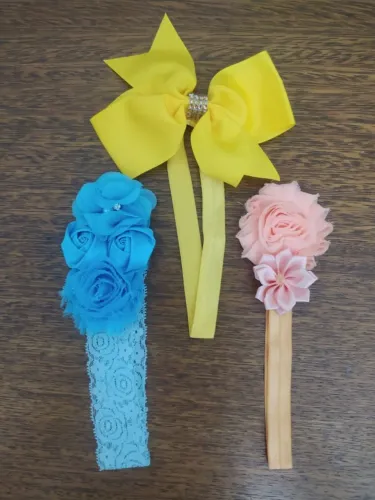 Kit De Laços Claros Para Bebê