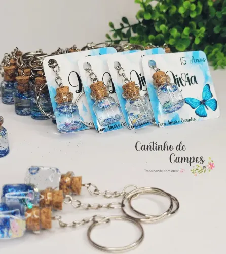 CHAVEIRO GARRAFINHA "GLOBO DE NEVE"