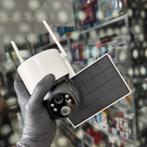 Câmera de segurança Wi-Fi com placa solar app icsee 