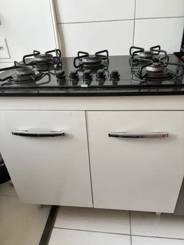 Cooktop 5 bocas BRASTEMP com bancada