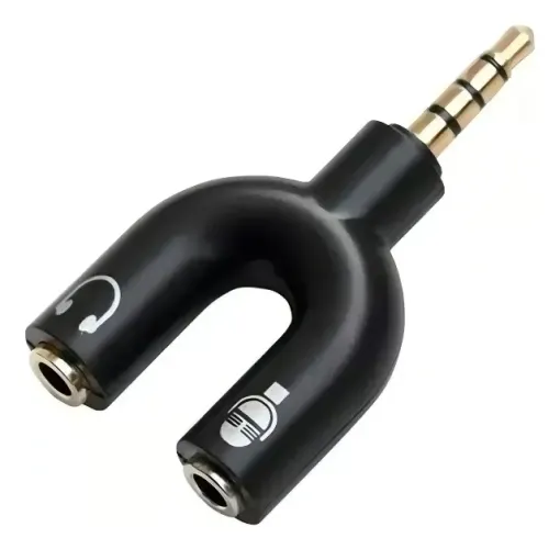 Adaptador Para Fone Headset Microfone Lapela P2 X P3 Áudio
