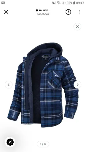JAQUETA (NOVA) MASCULINA XADREZ AZUL COMPRADA A MENOS DE UM ANO E NUNCA USADA TAM G.