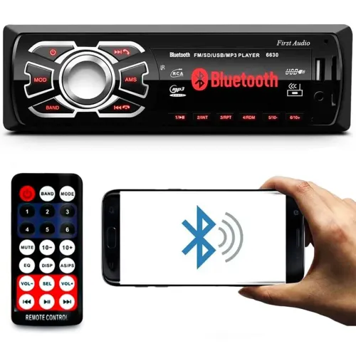 Som Automotivo Bluetooth com Controle Remoto | Novo