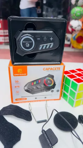 Fone e microfone para Capacetes