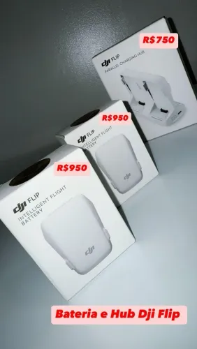 Bateria e Hub DJI Flip - Novos