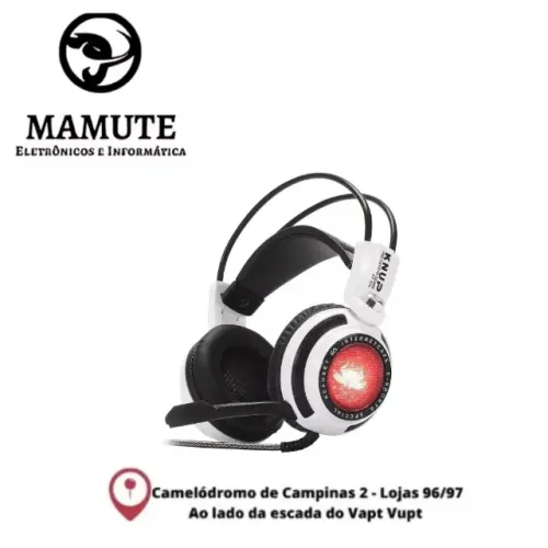 Fone Headset Gamer com Microfone 7.1 Plug P2/P3 - Knup Kp-400