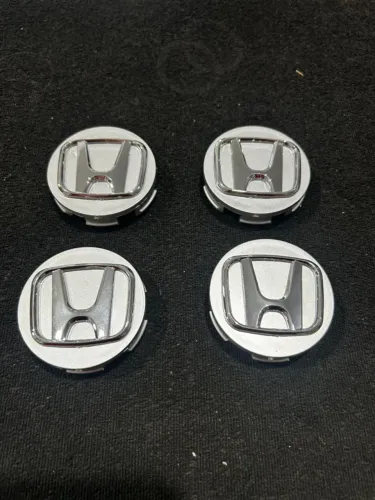 Jogo de Calota Central Honda 58mm Prata.