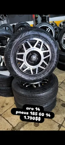 Rodas Aro 14 com Pneus 185/60 R14