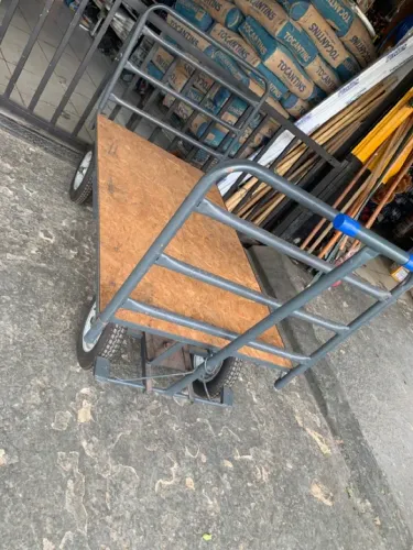 Carrinho de carga plataforma promoção com ou sem grade