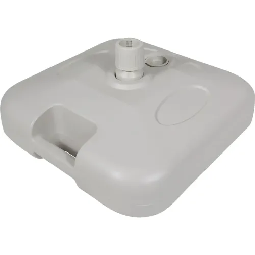 Base Plástica para Guarda Sol 18 Kg Quadrada Branca Bel Novas (PRONTA ENTREGA)