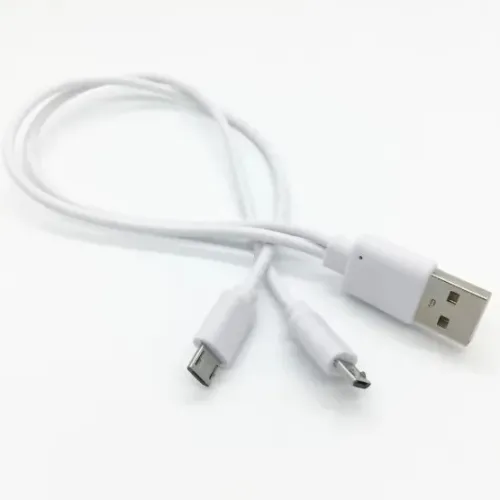 Cabo Carregador Micro USB Duplo Y