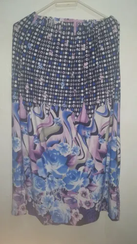 Saia longa estampada tamanho único