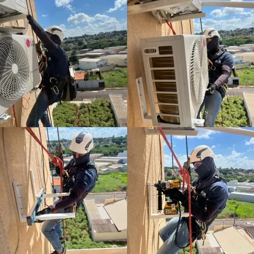 Instalação de ar-condicionado em prédio