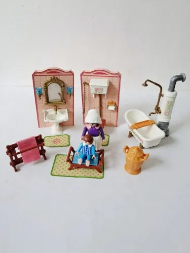 Playmobil Vintage Banheiro Vitoriano e Acessórios