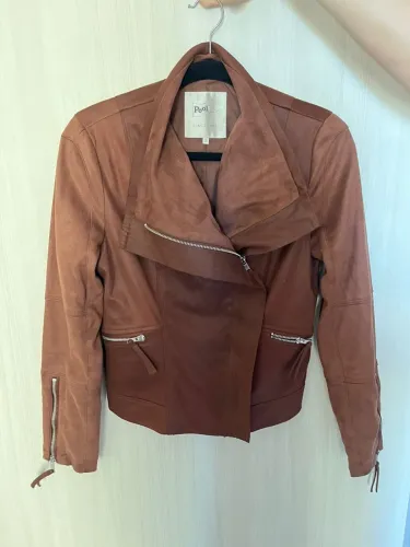 Jaqueta Feminina Pool - Couro Sintético Marrom