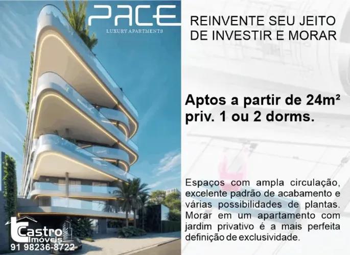 Condomínio PACE. Studios & Aptos com 1 ou 2/4 e 1 vaga. G.A003