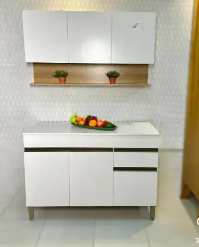 Balcão de Cozinha com Aéreo Novo na Caixa - Monta na Hora