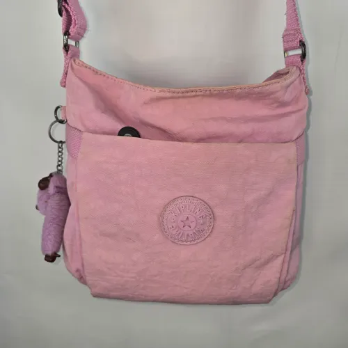 Bolsa kipling original rosa média