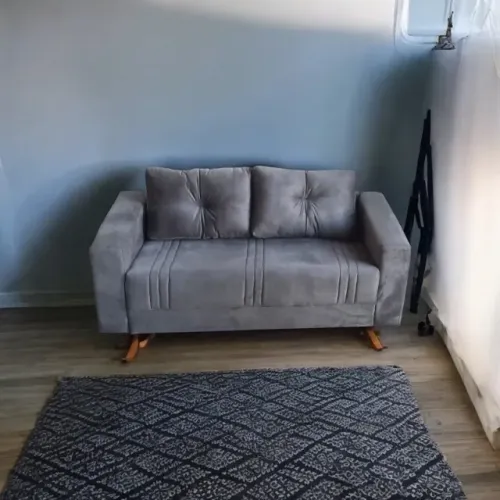 Sofá Cinza - 2 Lugares - R$:799,00