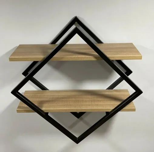 Prateleira Decorativa Industrial com 2 Níveis
