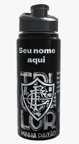 Garrafa Térmica Fluminense Personalizada - Seu Nome Aqui