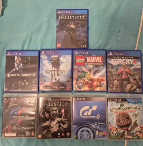 Playstation 4 e 3 jogos - Valores na Descrição