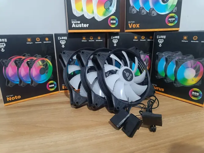Kit fans Eurus RGB 120mm