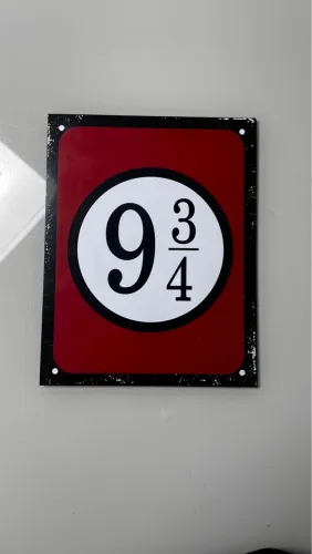 Placa de Parede Harry Potter 