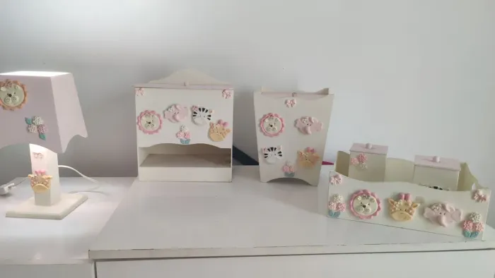 Kit higiene bebe safari menina