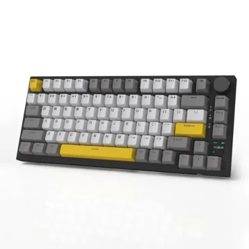 Teclado Mecânico Ajazz AK820 Pro Sem fio 2.4g, Cabo e Bluetooth - RGB - Entregamos
