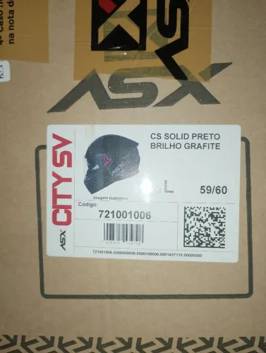 Capacete ASX novo