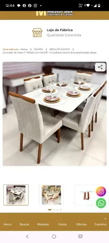 Vendo mesa moderna com 4 meses de uso, motivo da venda mudança!
