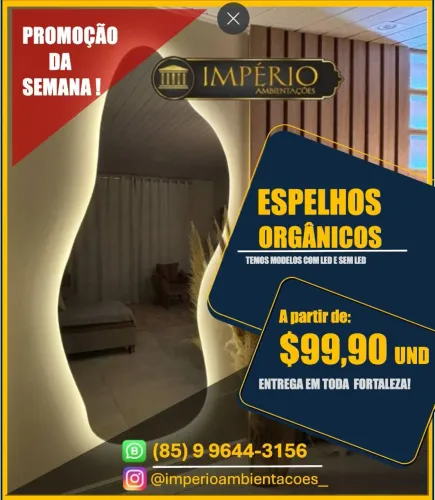 Espelho orgânico em promoção!