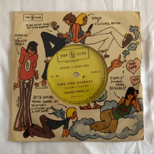 Laurent Et Mardi Gras: Sing Barbara / Le Temple Bleu - Disco Vinil Compacto